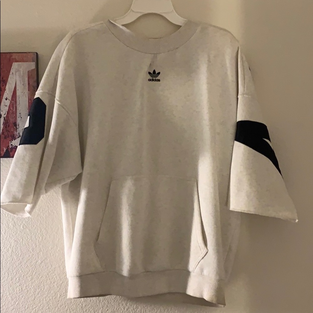 Adidas half sleeve sweater